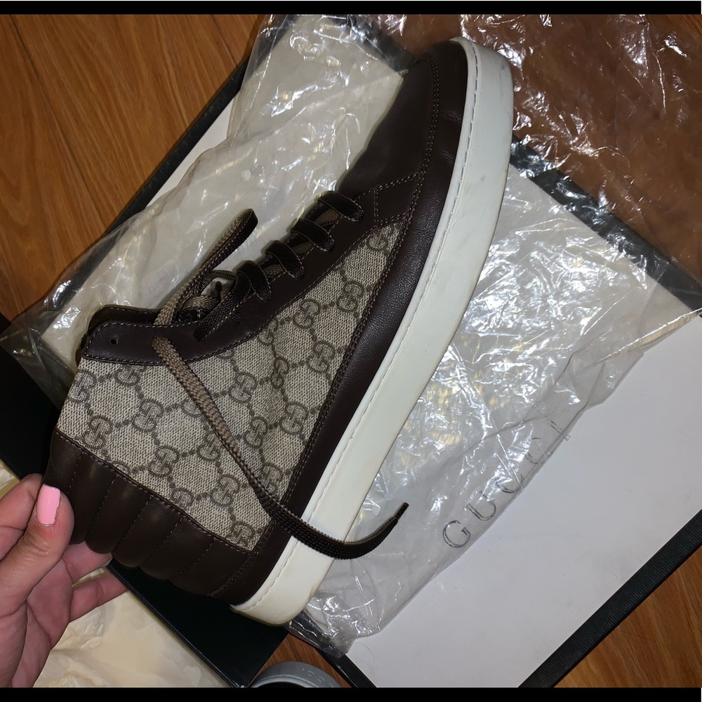 Worn men’s Gucci high top sneakers